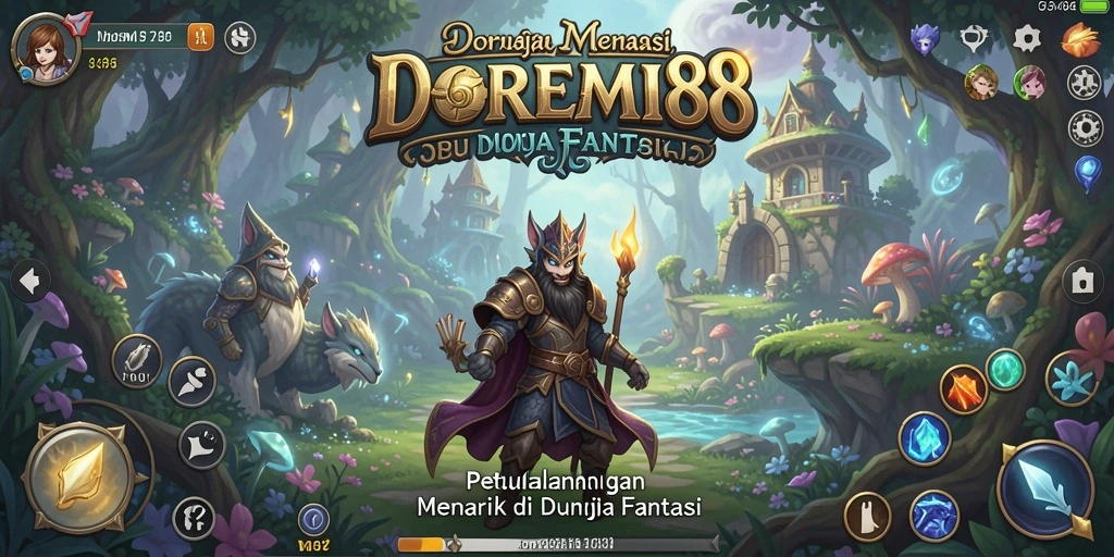 Tampilan gameplay petualangan di DOREMI88 yang memukau.