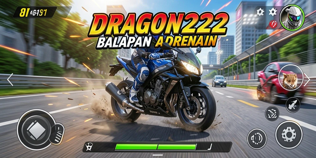 Gameplay DRAGON222 yang seru dan menegangkan saat balapan motor.