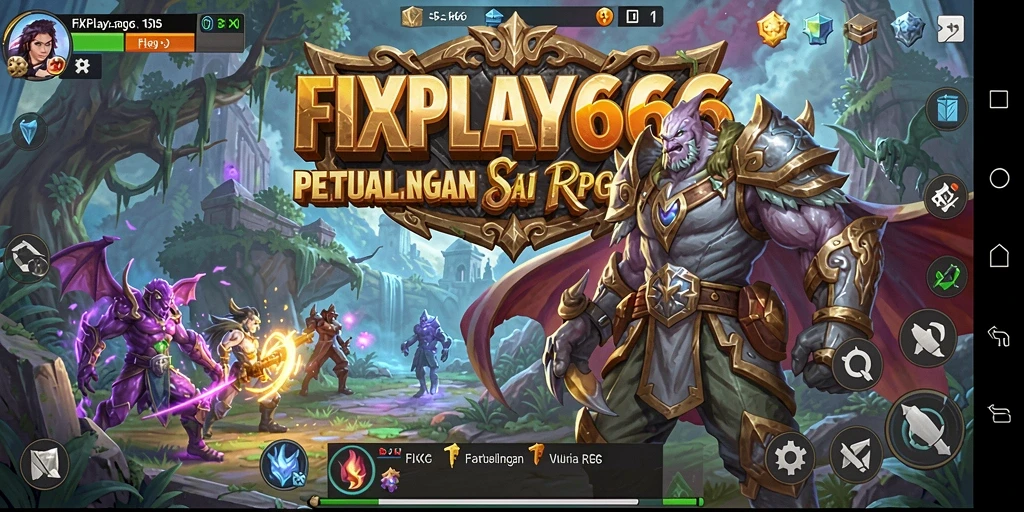 Tampilan gameplay FIXPLAY666 yang menakjubkan dan interaktif.