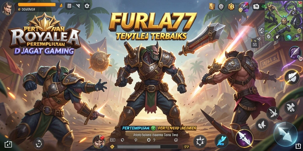 Tangkapan layar FURLA77 menampilkan intensitas pertarungan di arena Battle Royale.