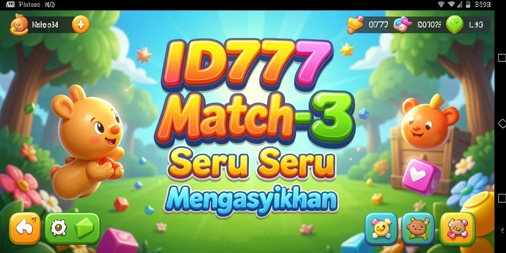 Tampilan gameplay ID777 yang seru dalam genre Match-3.
