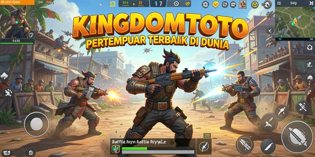 Screenshot permainan KINGDOMTOTO dengan aksi Battle Royale yang mendebarkan.