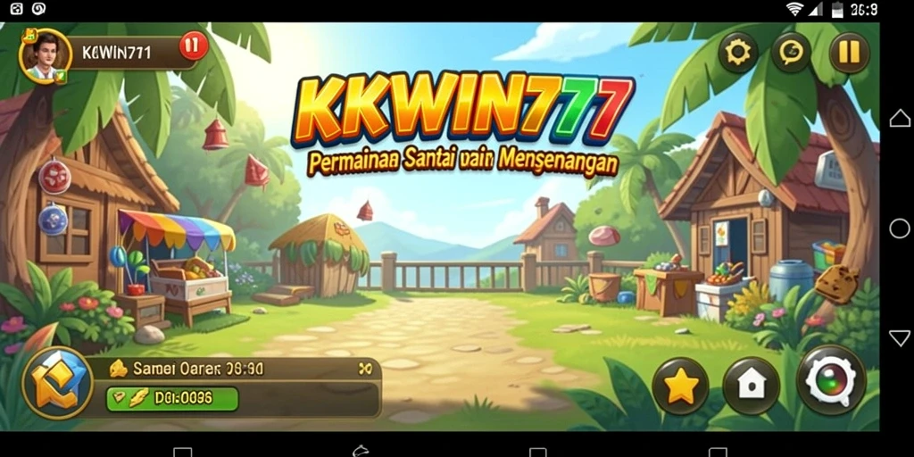 Screenshot gameplay KKWIN777 dengan grafis yang cerah dan menarik.