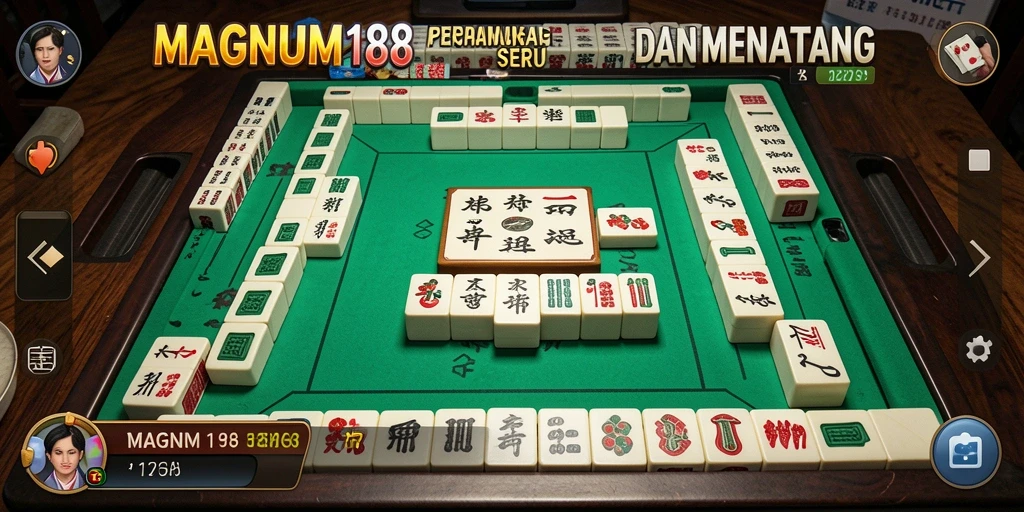Screenshot gameplay MAGNUM188 yang menampilkan keseruan bermain Mahjong.