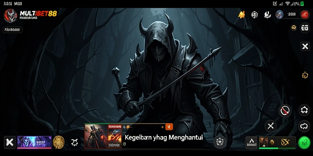 Screenshot MULTIBET88 menampilkan suasana horor yang mendebarkan dan gameplay yang intens.