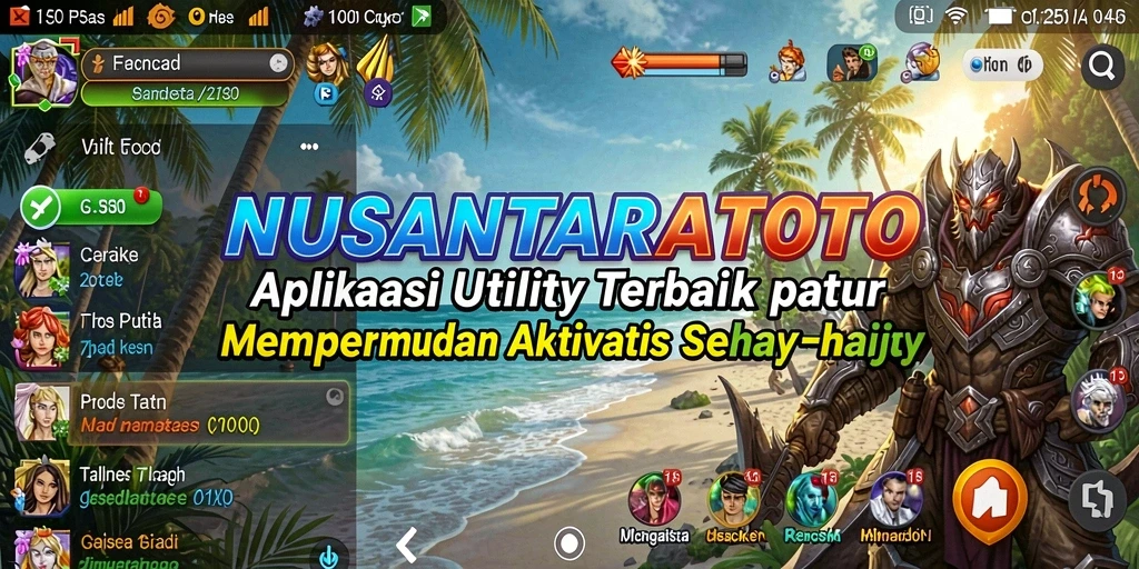 Tampilan antarmuka <strong>NUSANTARATOTO</strong> saat digunakan untuk pengaturan aktivitas harian.