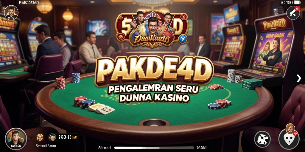 Tampilan screenshot PAKDE4D menampilkan keseruan gameplay Kasino.