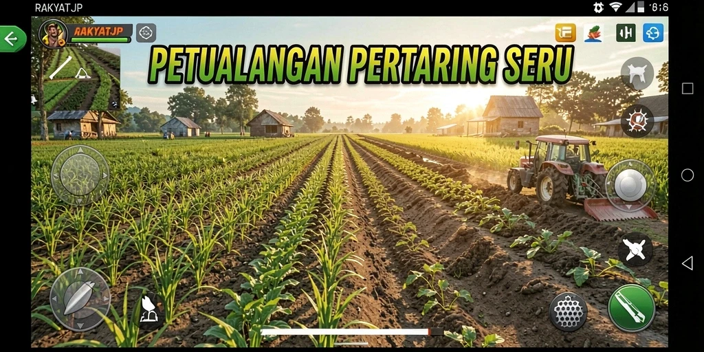 Gameplay seru dengan berbagai aktivitas pertanian menarik.
