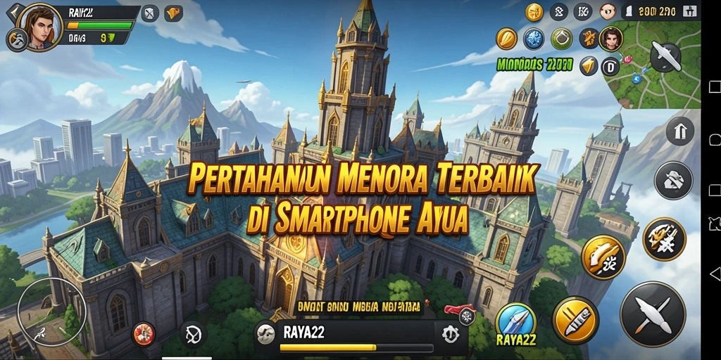 Screenshot gameplay RAYA22 yang menampilkan aksi Tower Defense seru.