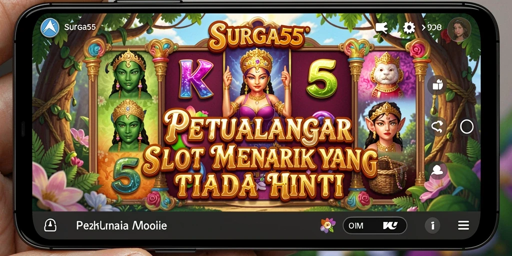 Tampilan gameplay SURGA55 yang menawan dan penuh warna.