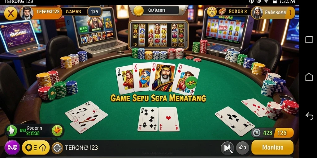 Screenshot terpenting dari gameplay poker di TERONG123 yang menunjukkan aksi permainan.