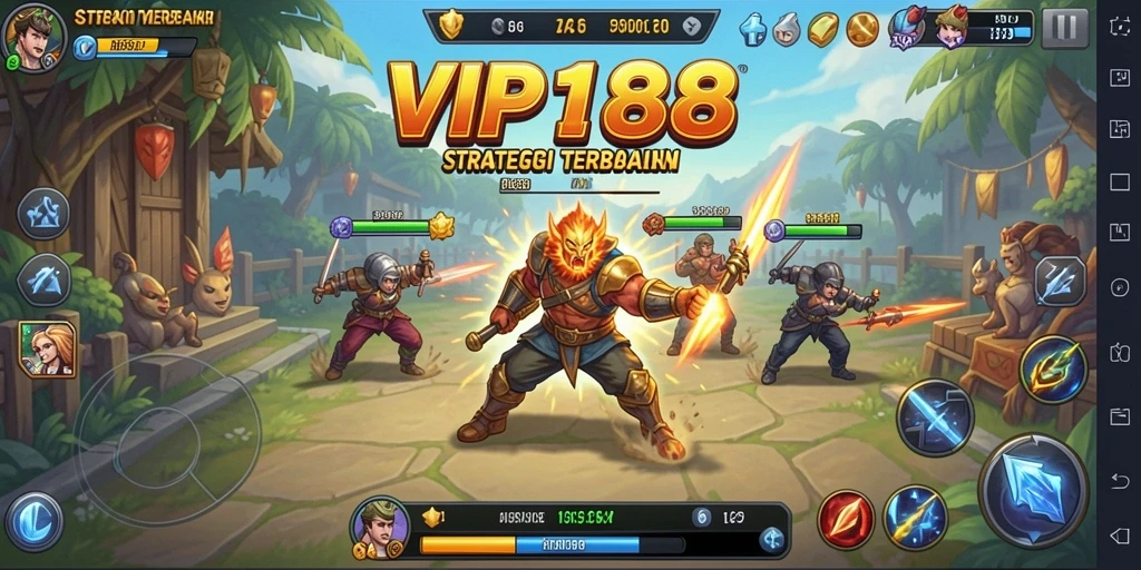 Screenshot gameplay VIP188 menampilkan pertempuran strategis yang mendebarkan.