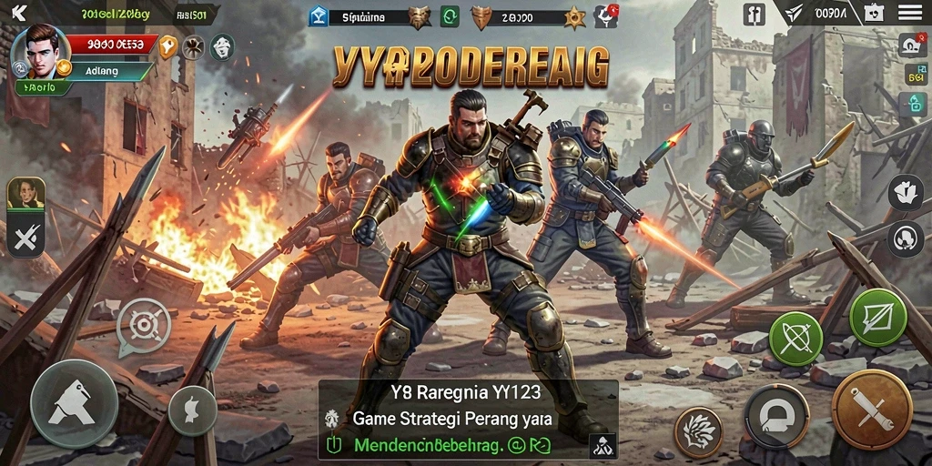 Tampilan gameplay <strong>YY123</strong> yang seru dan strategis di dalam pertempuran.