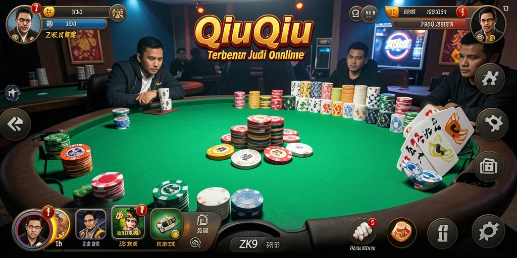 Tampilan gameplay QiuQiu yang seru dan menarik di ZK9.